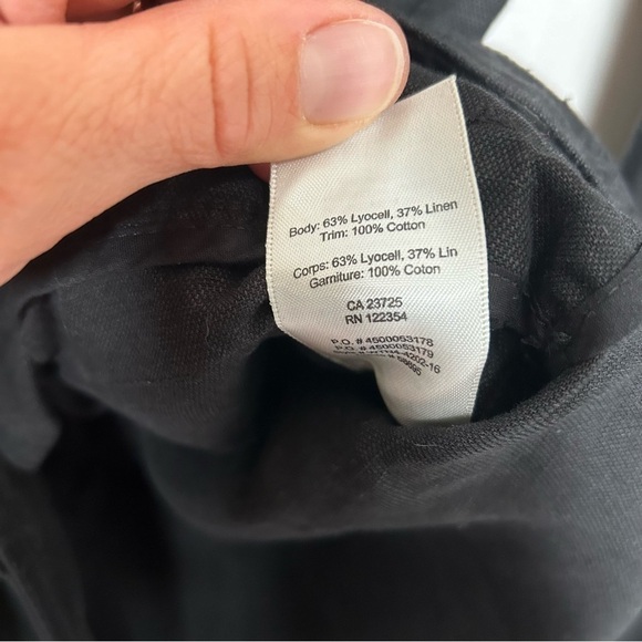 New Wilfred With Linen Women’s Button Front Jacket Size Small Black Tie BNWOT - Picture 4 of 5